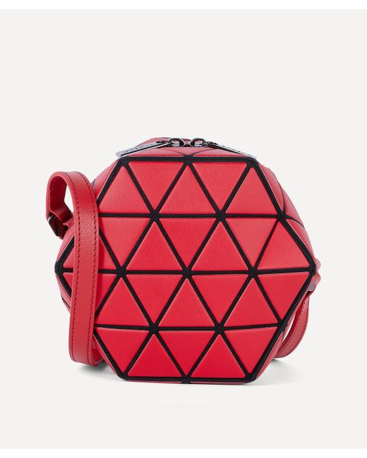 Bao Bao Issey Miyake Red Stack Cross-body Ball Bag