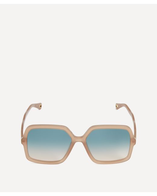 Chloé Blue Women's Square Sunglasses One Size