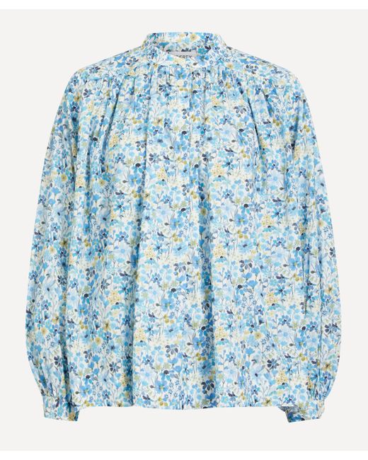 Liberty Blue Women's Dreams Of Summer Tana Lawn Cotton Boho Shirt