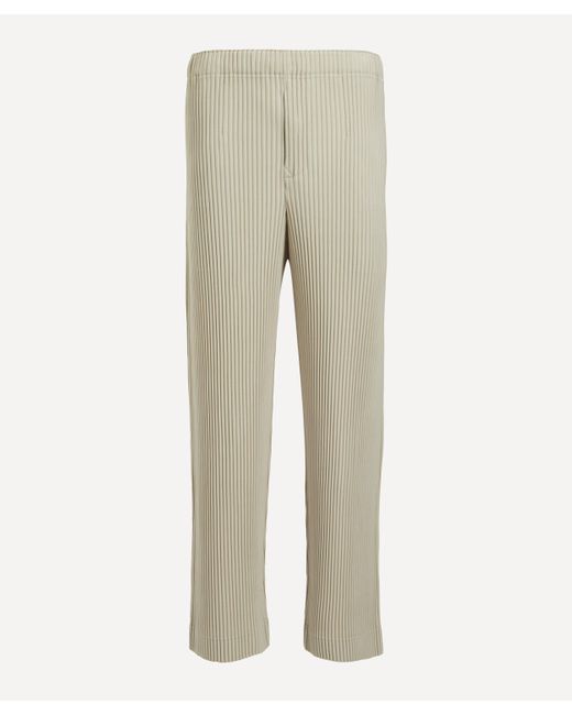 Homme Plissé Issey Miyake Natural Mens Mc March Pleated Straight Trousers 3 for men