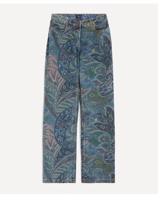 Etro Blue Flared Jeans