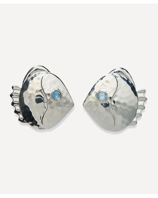Lizzie Fortunato Metallic Plated Mikuni Stud Earrings
