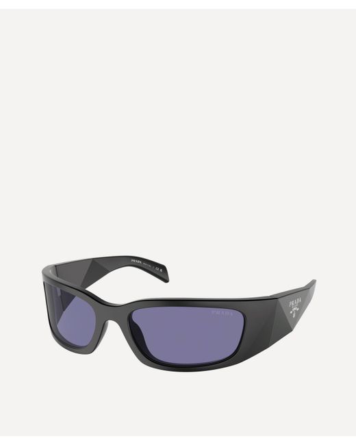 Prada Blue Mens Rectangle Sunglasses One Size for men