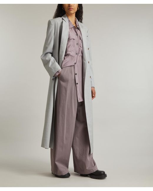 Loulou Studio Gray Women's Maisun Long Wool Coat