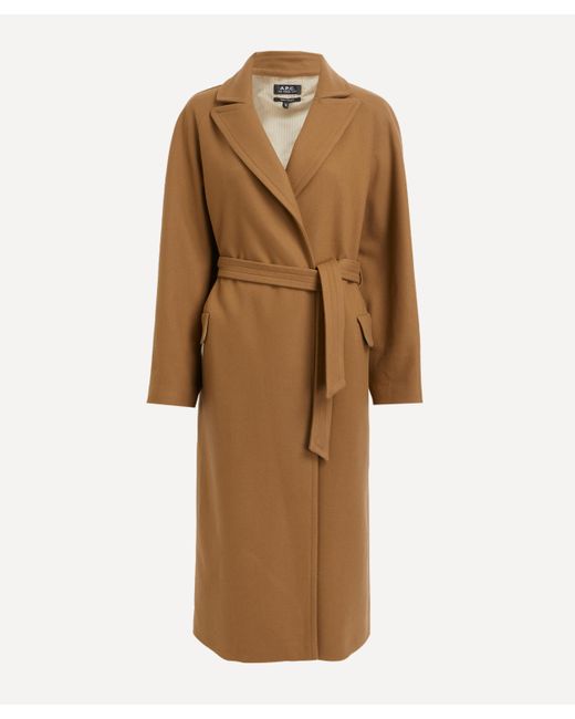 A.P.C. Natural A. P.c. Women's Florence Wool And Cashmere-blend Coat 14
