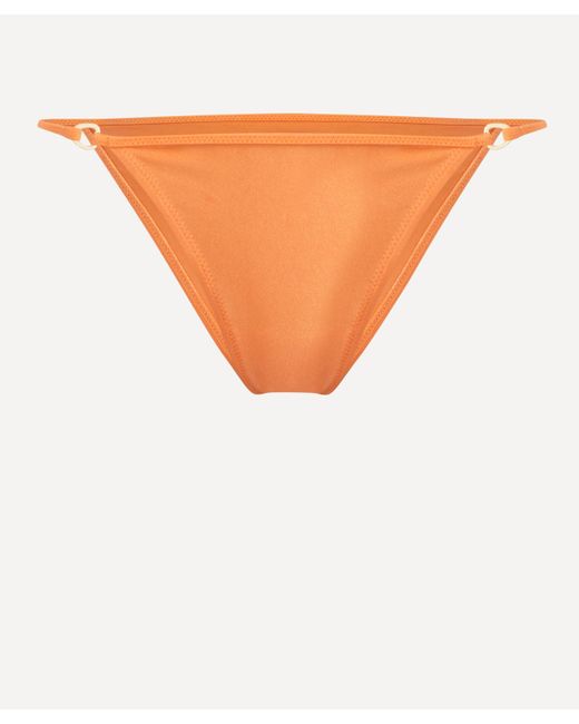 Solid & Striped Orange Women's X Sofia Richie Grainge Ilona Bikini Bottoms