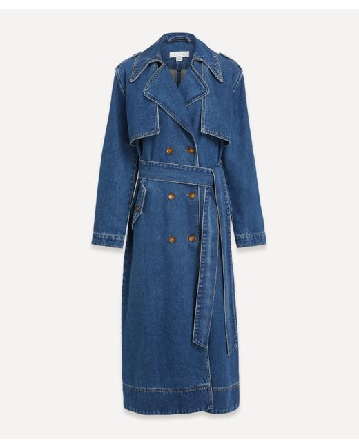 ALIGNE Blue Women's Jamison Denim Trench Coat