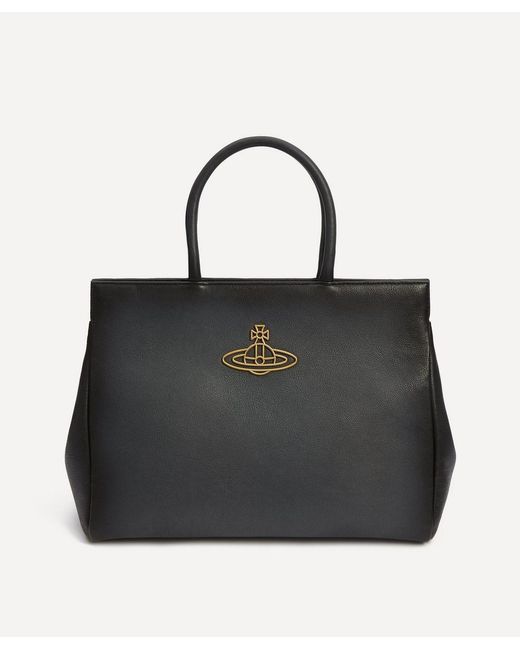 Vivienne Westwood Black Sloane Square Tote Bag