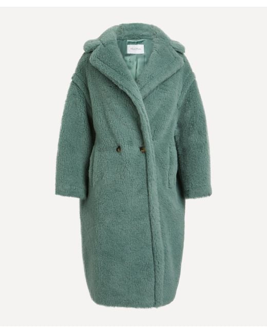 Max Mara Women s Tedgirl Teddy Bear Coat in Green Lyst UK