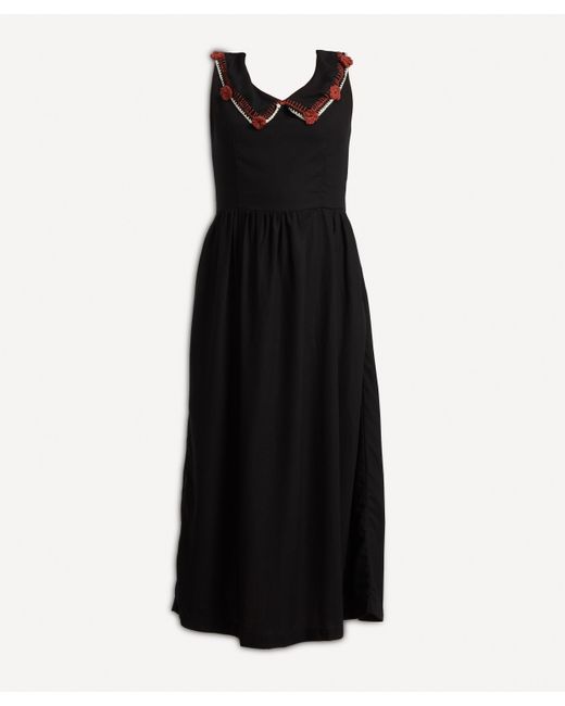 TACH Black Dora Linen Dress