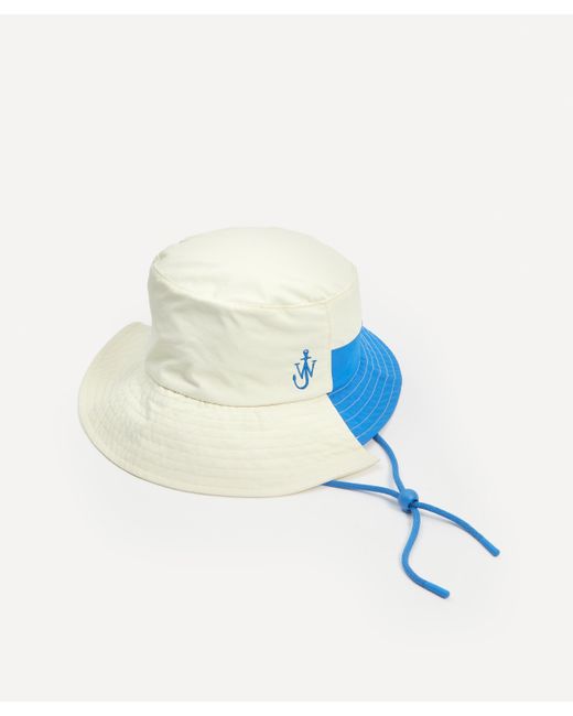 J.W. Anderson Blue Women's Asymmetric Colourblock Bucket Hat M-l