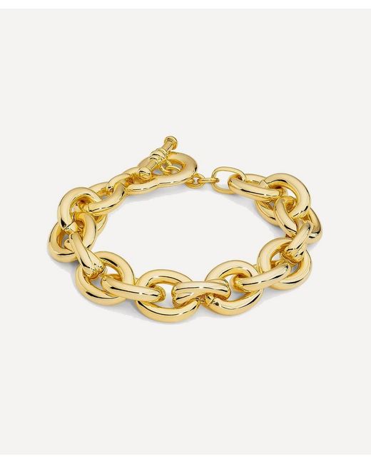 Shashi Metallic 14Ct-Plated Bastille Chain Bracelet