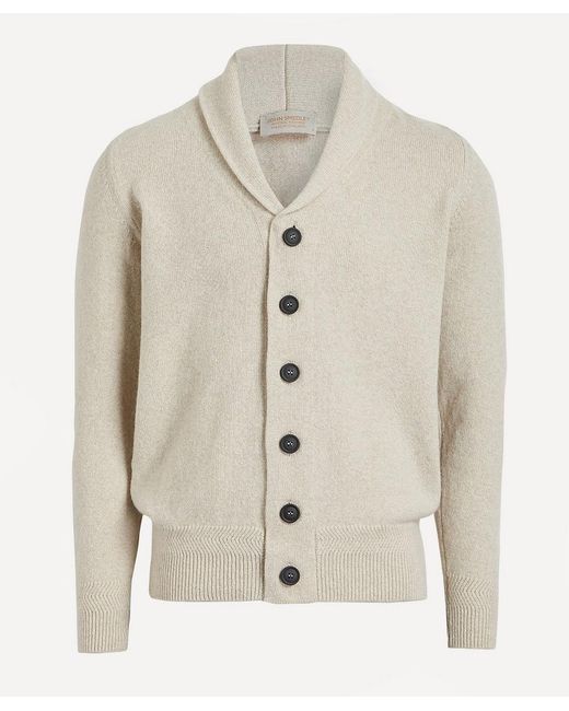 John Smedley Multicolor Cullen Shawl Merino Wool Cardigan for men