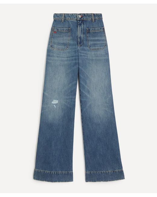 Victoria Beckham Women's Jeans Alina Blue