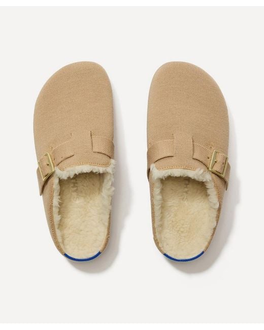 Rothy's Natural Cosy Buckle Clogs