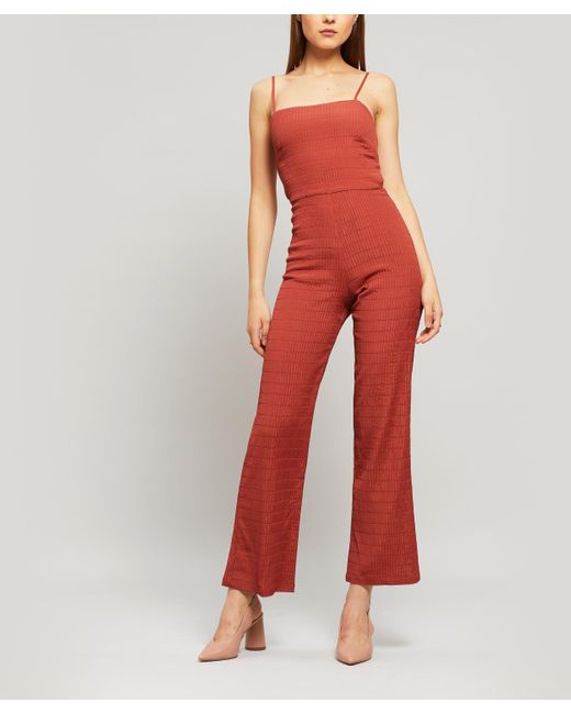 Paloma Wool Red Ava Open Back Jumpsuit