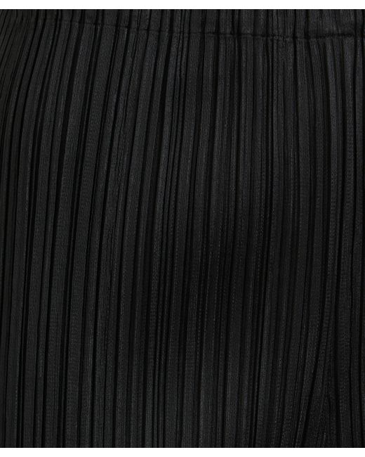 Pleats Please Issey Miyake Black Women's Thicker Flared Pleated Trousers 1 5