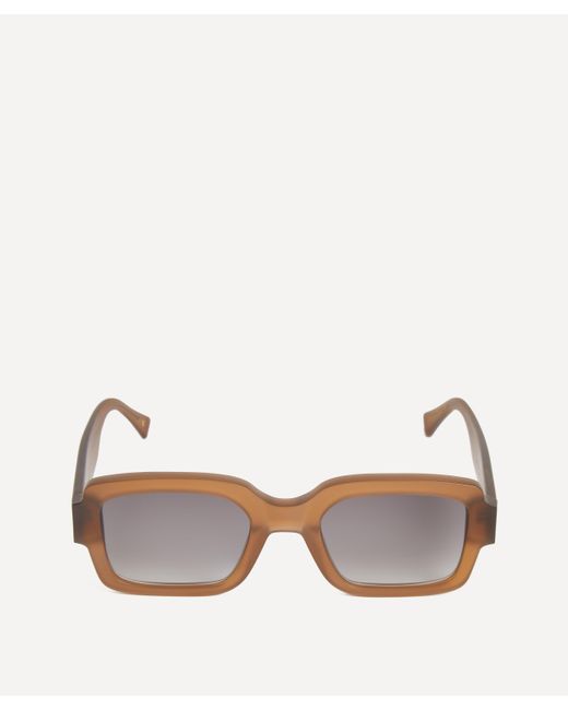 Monokel Brown Mens Apollo Rectangle Sunglasses One Size for men