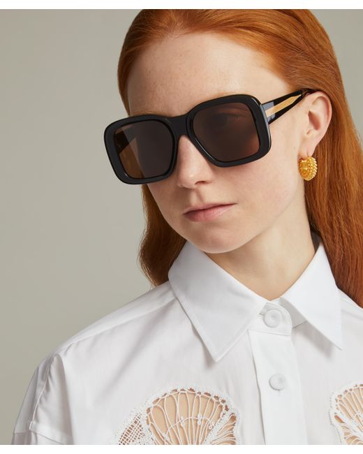 Stella McCartney Brown Women's Square Sunglasses One Size