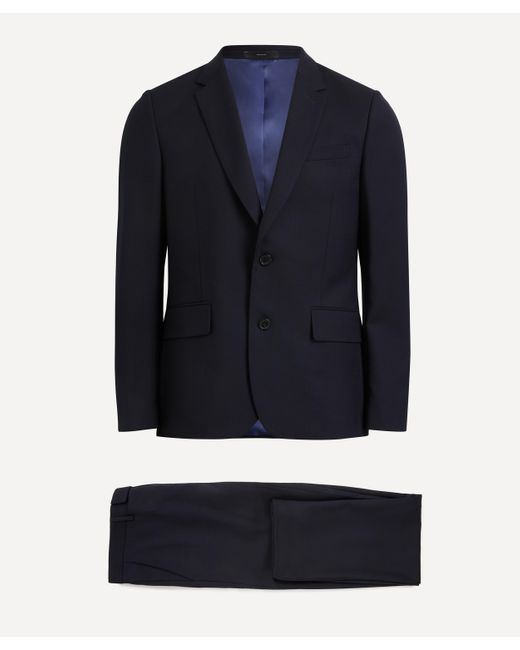 Paul Smith Blue Mens The Soho Tailored-fit Wool Suit 44/54 for men