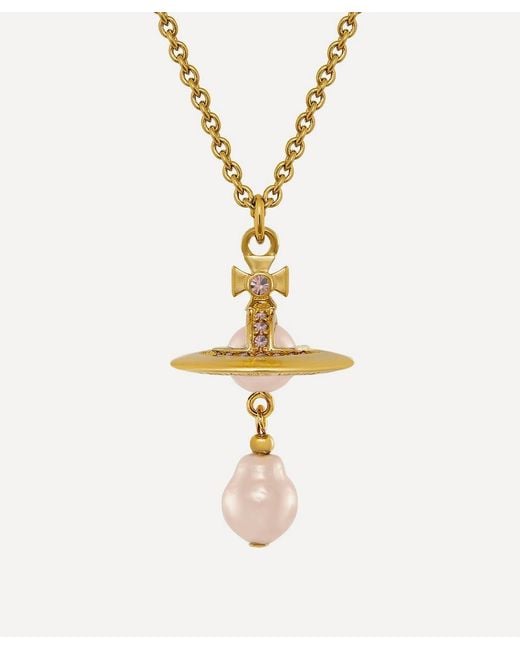 Vivienne Westwood Metallic Tone Aleksa Pendant Necklace