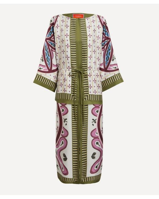 LaDoubleJ White Apericena Silk Twill Dress