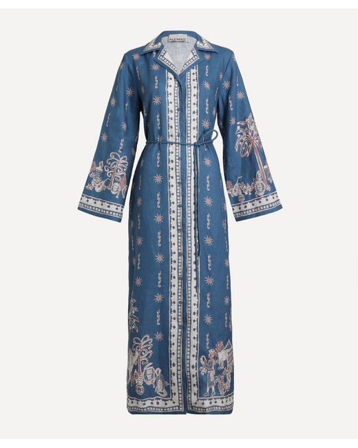 ALÉMAIS Blue Acacia Shirtdress