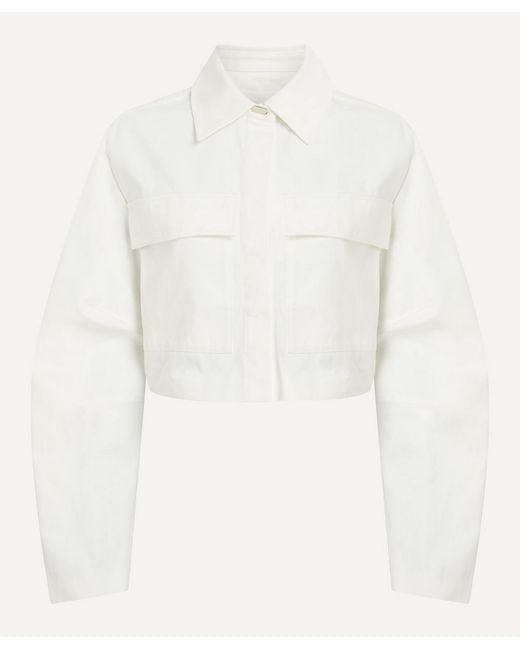 Clea White Massimo Cropped Jacket