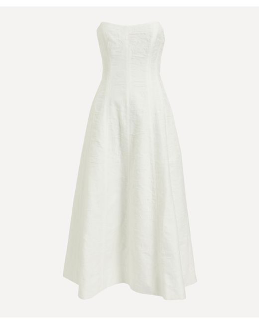 Aje. White Women's Vibration Jacquard Midi-dress 12