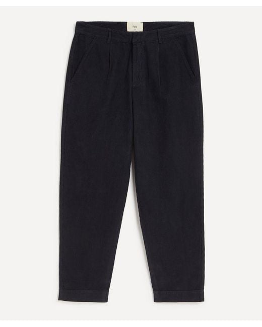 Folk Blue Signal Trousers for men