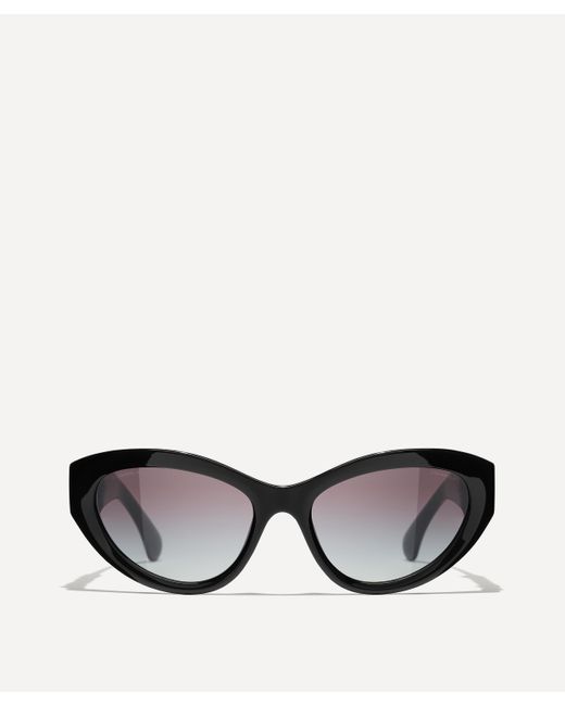 Chanel Black Women's Cat Eye Sunglasses