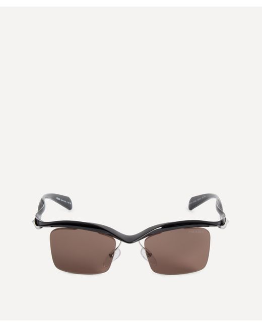 Prada Black Mens Square Sunglasses One Size for men