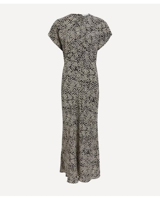 Matteau Gray Bias Midi Tee Dress
