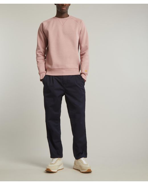 Carhartt Mens Chase Glassy Pink Sweatshirt 32 for men