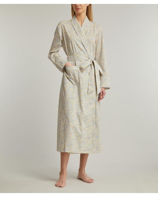 Liberty White Women's Phoebe Tana Lawn Cotton Classic Robe