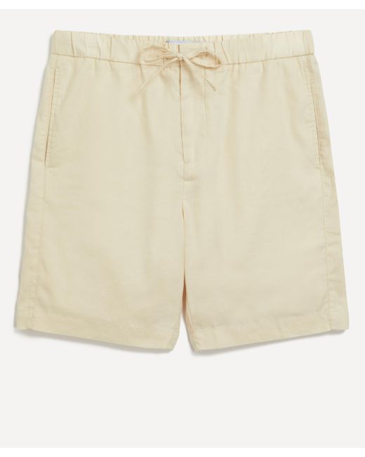 Frescobol Carioca Natural Mens Felipe Linen-cotton Shorts 34 for men
