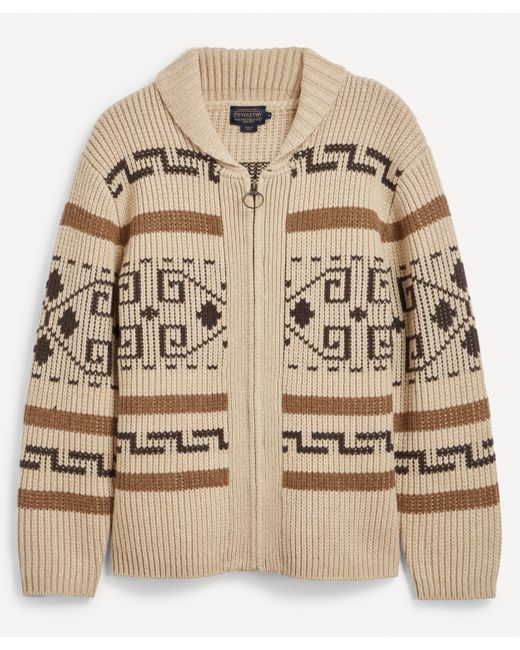 Pendleton Brown Mens Original Westerley Wool Sweater for men
