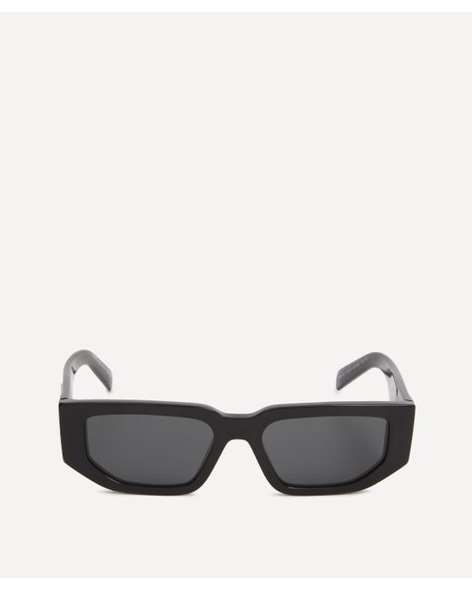 Prada Gray Women's Rectangle Frame Sunglasses One Size