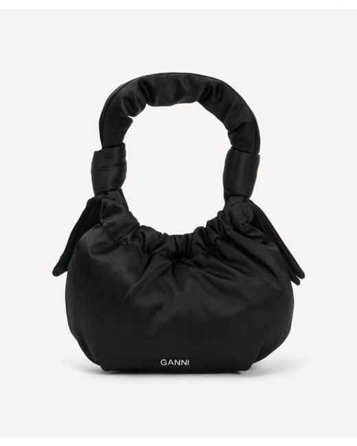 Ganni Black Women's Occasion Small Hobo Bag