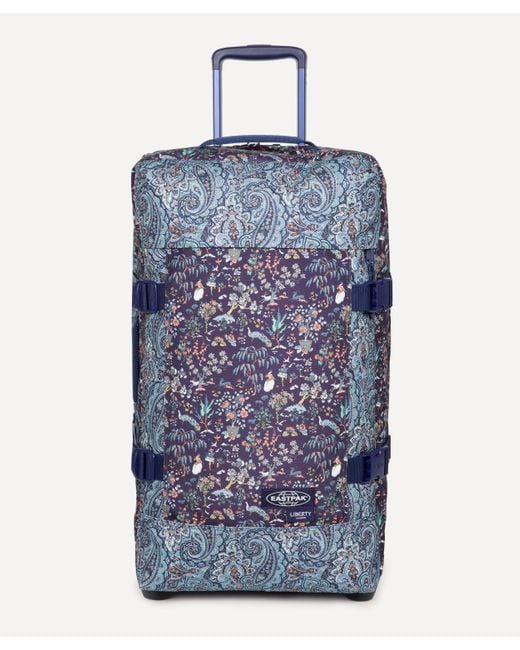 Eastpak X Liberty Tranverz Large Trolley Suitcase in Blue Lyst UK