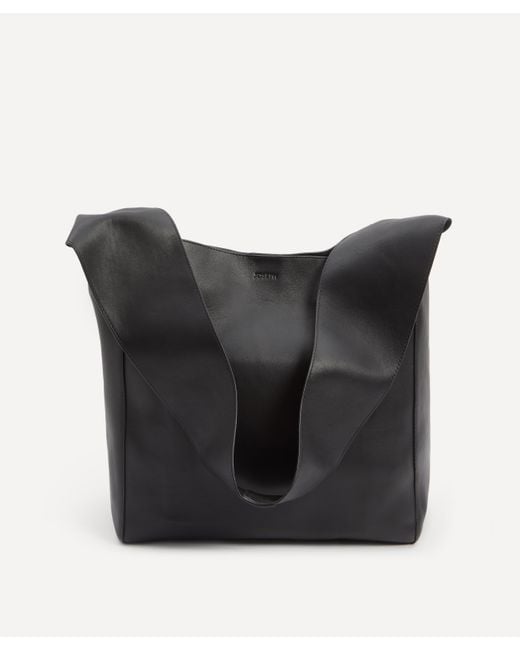 Joseph Women's Cozumel Light Black Leather Slouch Bag One Size