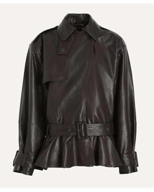 ROTATE BIRGER CHRISTENSEN Black Leather Biker Jacket