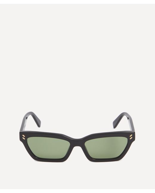 Stella McCartney Green Women's Cat-eye Sunglasses One Size