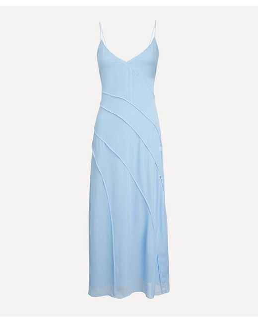 Aje. Blue Women's Exurbia Seamed Midi Dress