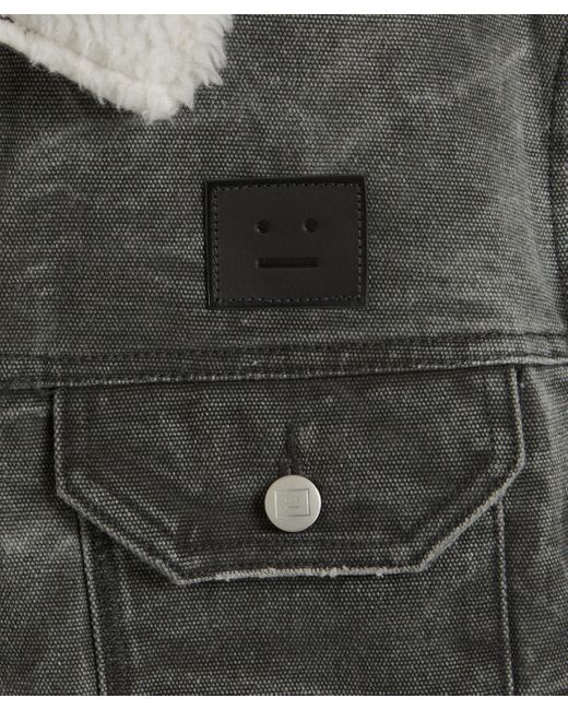 Acne Gray Women's Padded Denim Jacket