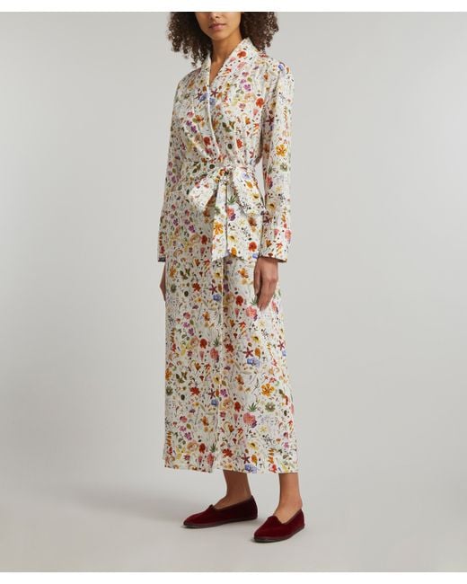 Liberty White Women's Floral Eve Tana Lawn� Cotton Unlined Long Robe