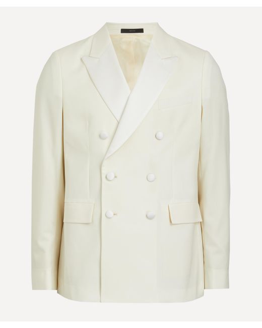 Paul Smith White Mens Double-breasted Evening Blazer 40/50 for men