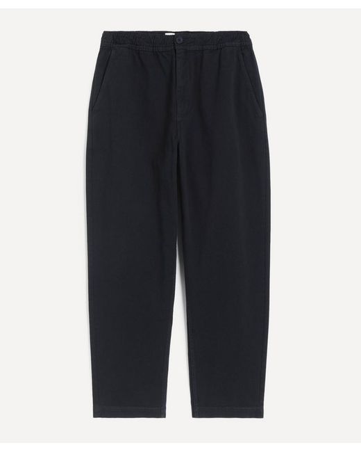 Wax London Blue Kurt Tapered Trousers for men