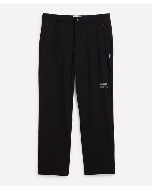 Parel Studios Black Four-Way Stretch Trousers for men