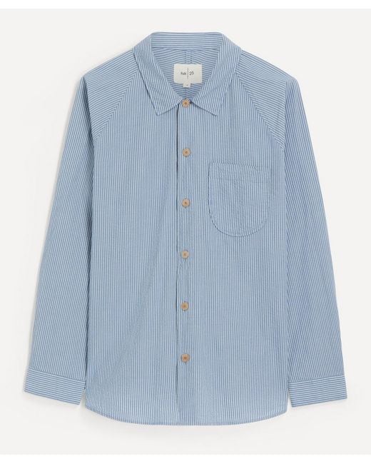 Folk Blue Raglan Shirt for men